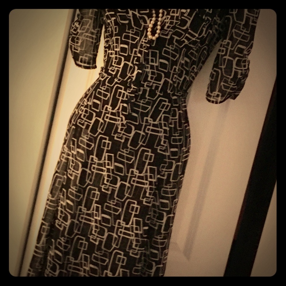 Dress, semi-sheer warm weather